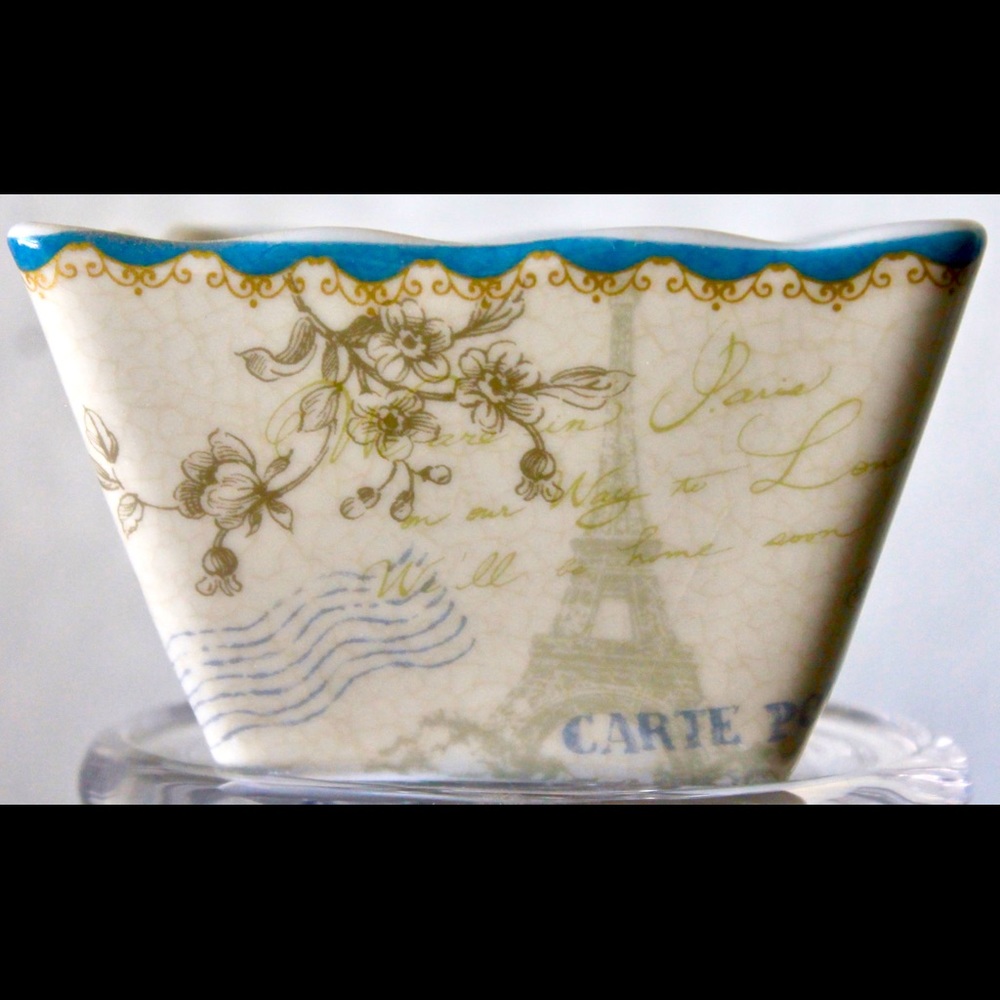 222 FIFTH PEMBERLEY BLUE APPETIZER BOWL PO…